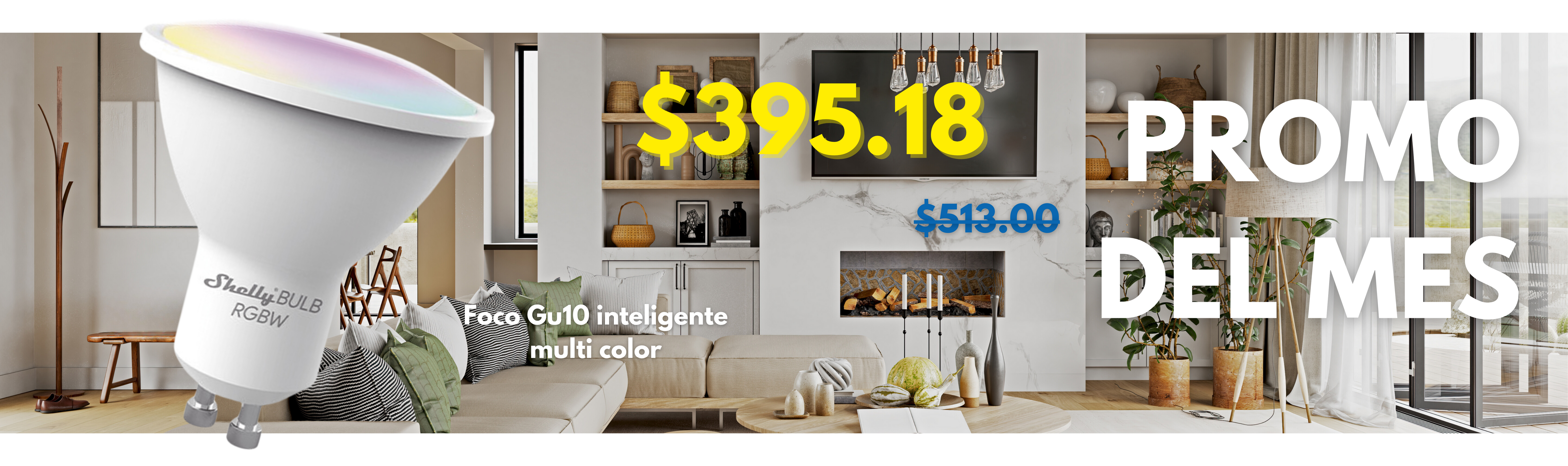 Foco inteligente multicolor
