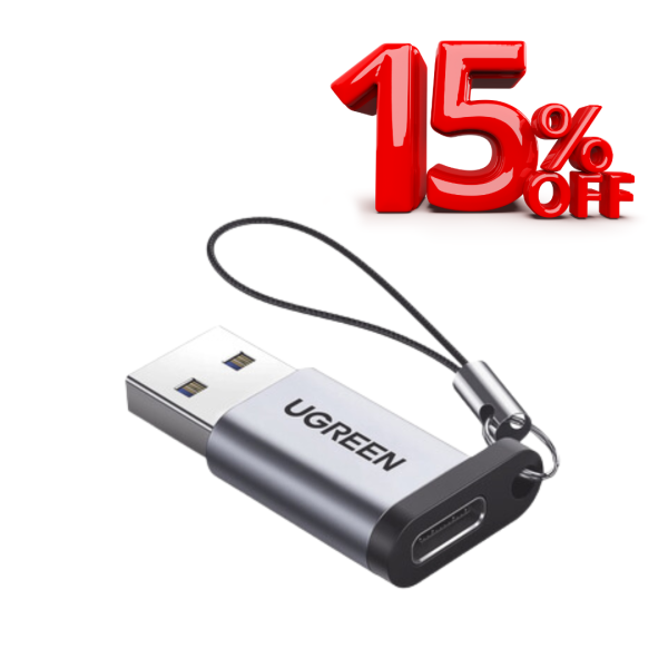 Adaptador UGREEN USB 3.0 a USB-C 3.1 Tipo C - Carga Rápida y Transferencia de Datos 5 Gbps